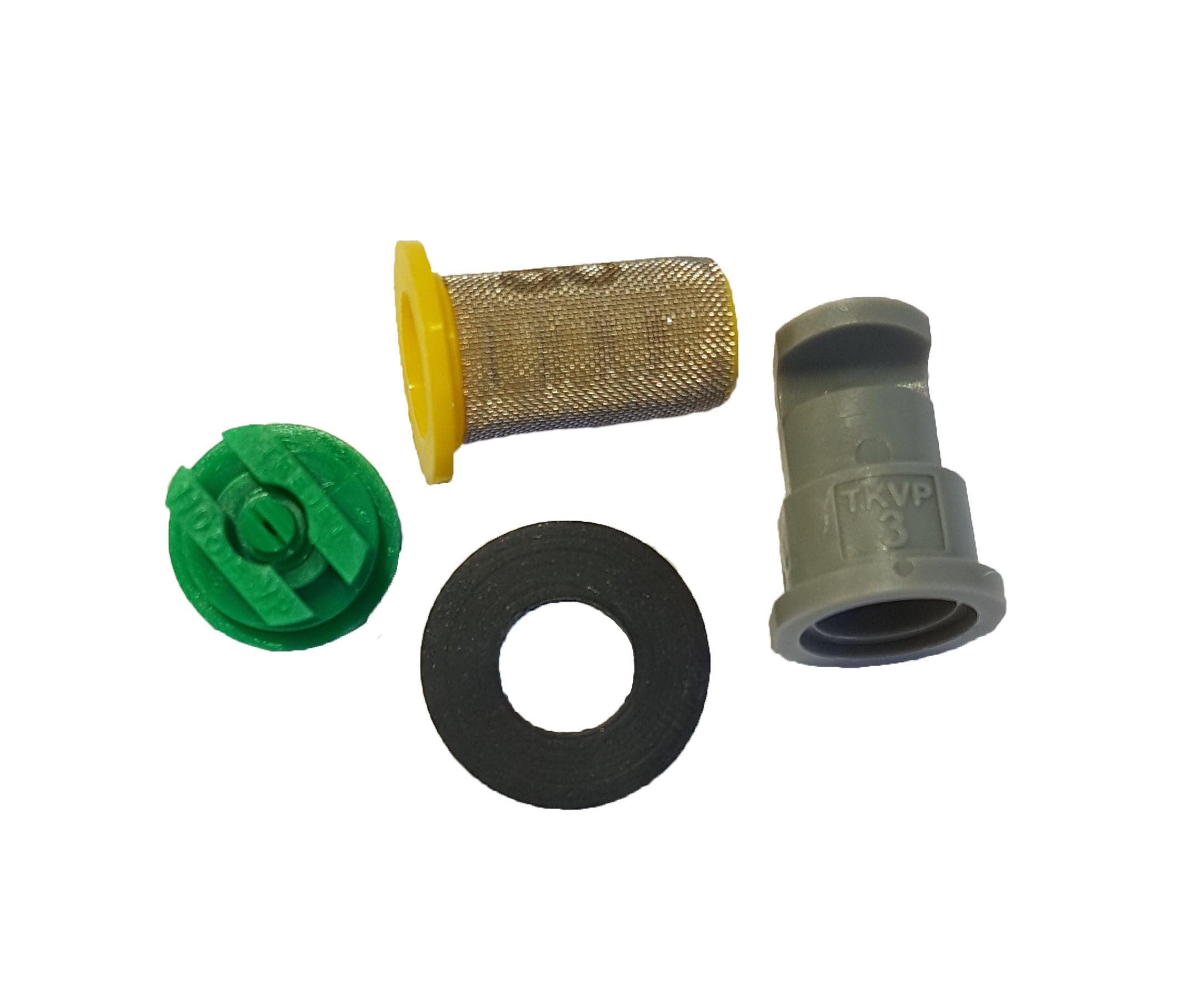 Spray nozzle repair kit RP-078R with nozzle components, seal and strainer